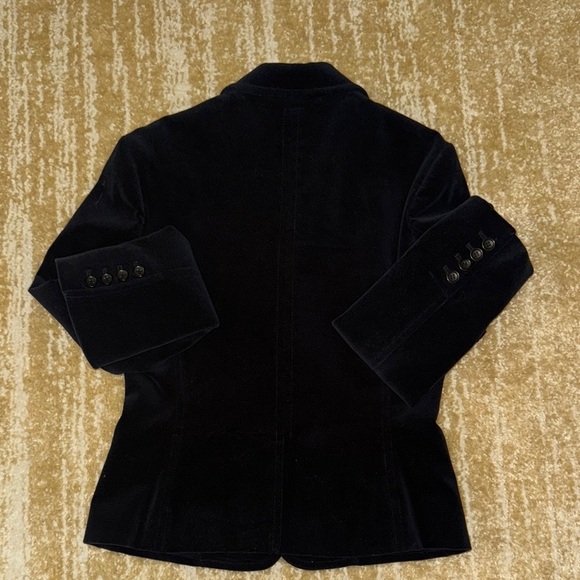 Express Brand | Perfect Holiday Black Velvet Blazer | SZ 6 - Picture 3 of 3